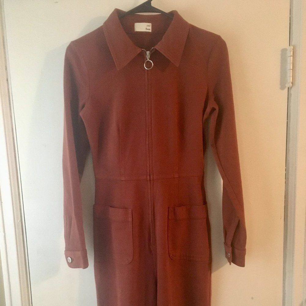 Wilfred Brown Zip-Front Jumpsuit - Picture 2 of 5